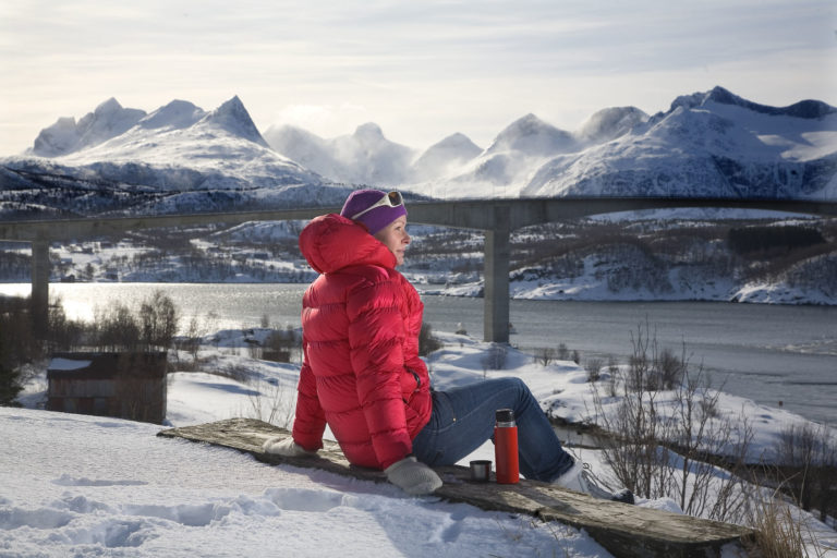 Saltstraumen er også veldig flott om vinteren. Fjellområdet bak er lekegrinden til alle friluftsentusiastene i Bodø © Rune Nilsen