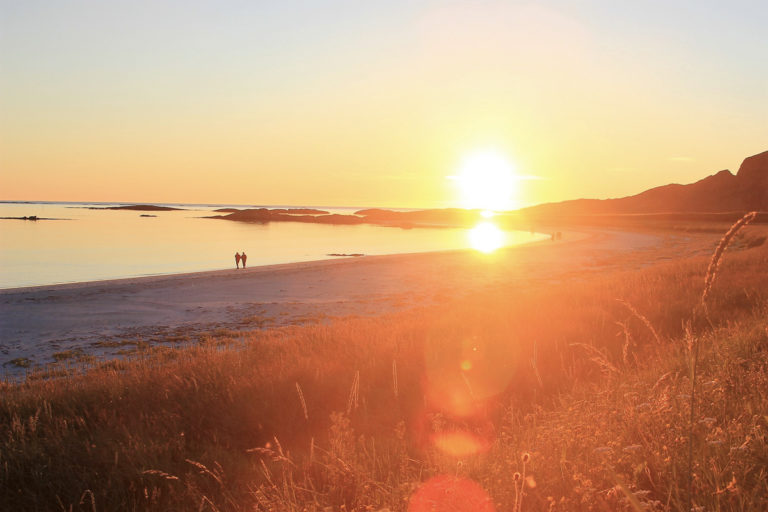 Staying at © Stave Camping and walking along the beach
