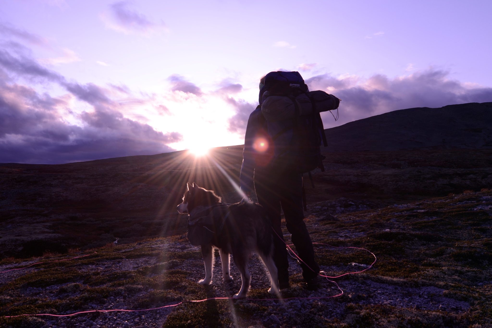 Heading up to Halde to see the Midnight Sun © Turgleder