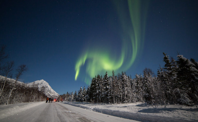 The road past Lake Laksvatnet, taken on New Years Eve a couple of years ago © William Copeland