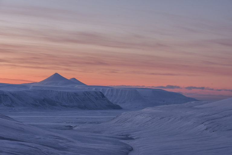Landskaper i skumring midt på dagen © Kvabbe Grevlingsti