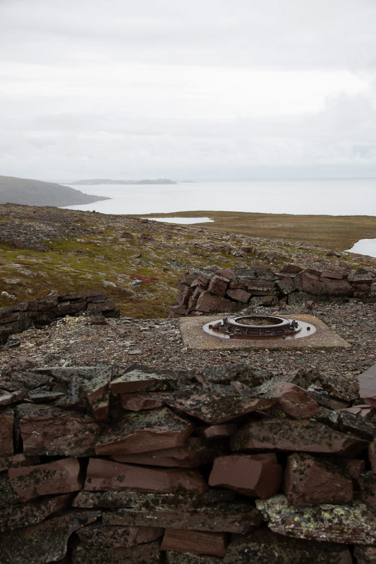 Point Kibergodden, and Vardø in the far back. A map at the Partisan Museum can be studied, and then you can explore the area. Be careful about barbed wire and holes in the ground. Mine clearers after the war most probably got rid of all the mines, but one can never be too sure in the darkest cavities, so stay overground © William Copeland