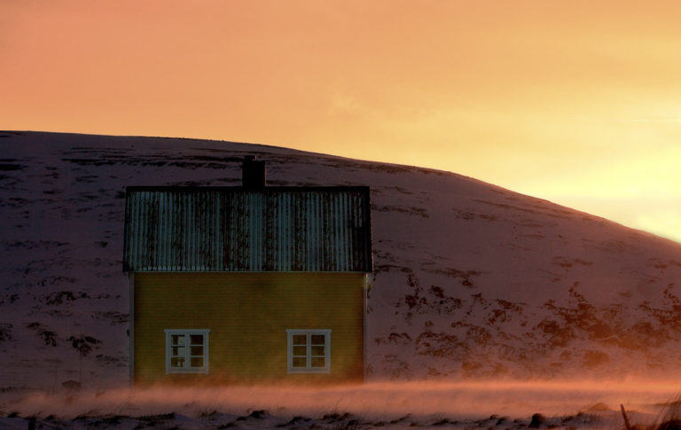 Anne Olsen-Ryum captures the photos of the minimalist lines of the barren landscape of Sørøya Island © Anne Olsen-Ryum