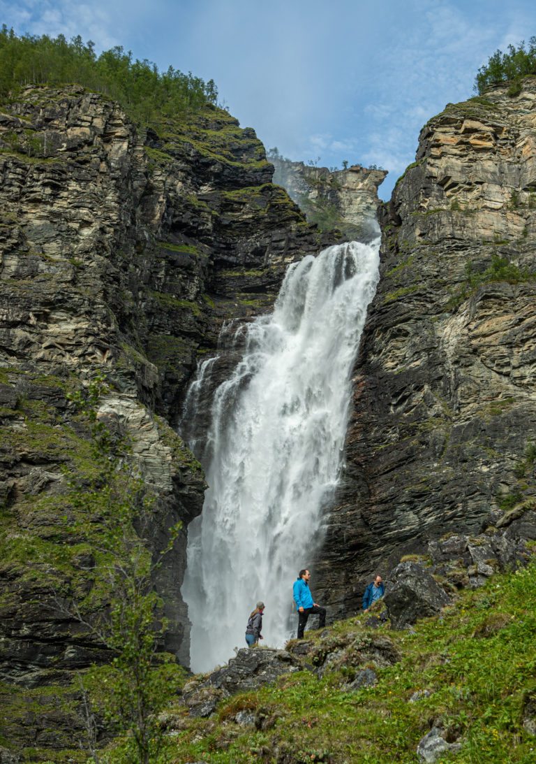 The Mollisfossen waterfall falls 269 metres, and can only be reached by riverboat © Amazing Troms