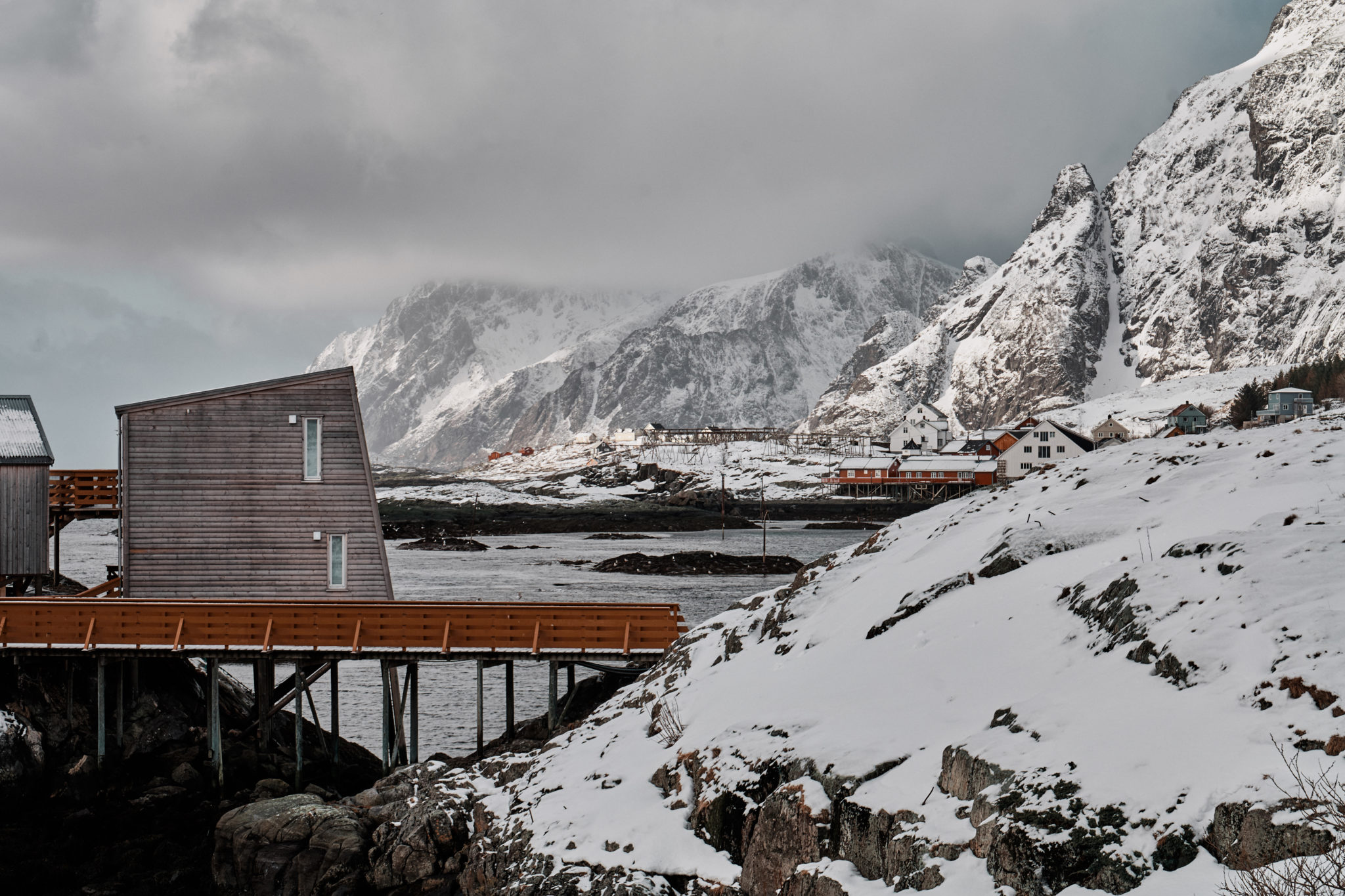 Overnatt i rorbu på Sørvågen. Foto: Holmen Lofoten
