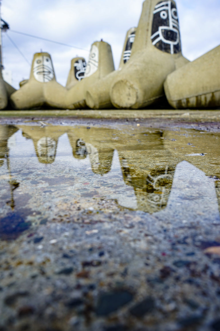 On the breakwater © Katelin Pell