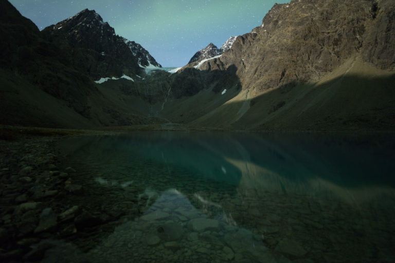 A starry night of September with a light Northern Lights veil © Magnus Askeland