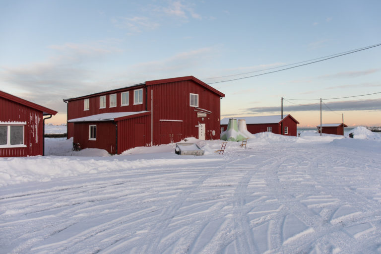 The museum is open, the conservator arrived by kicksled © Havnemuseet i Berlevåg
