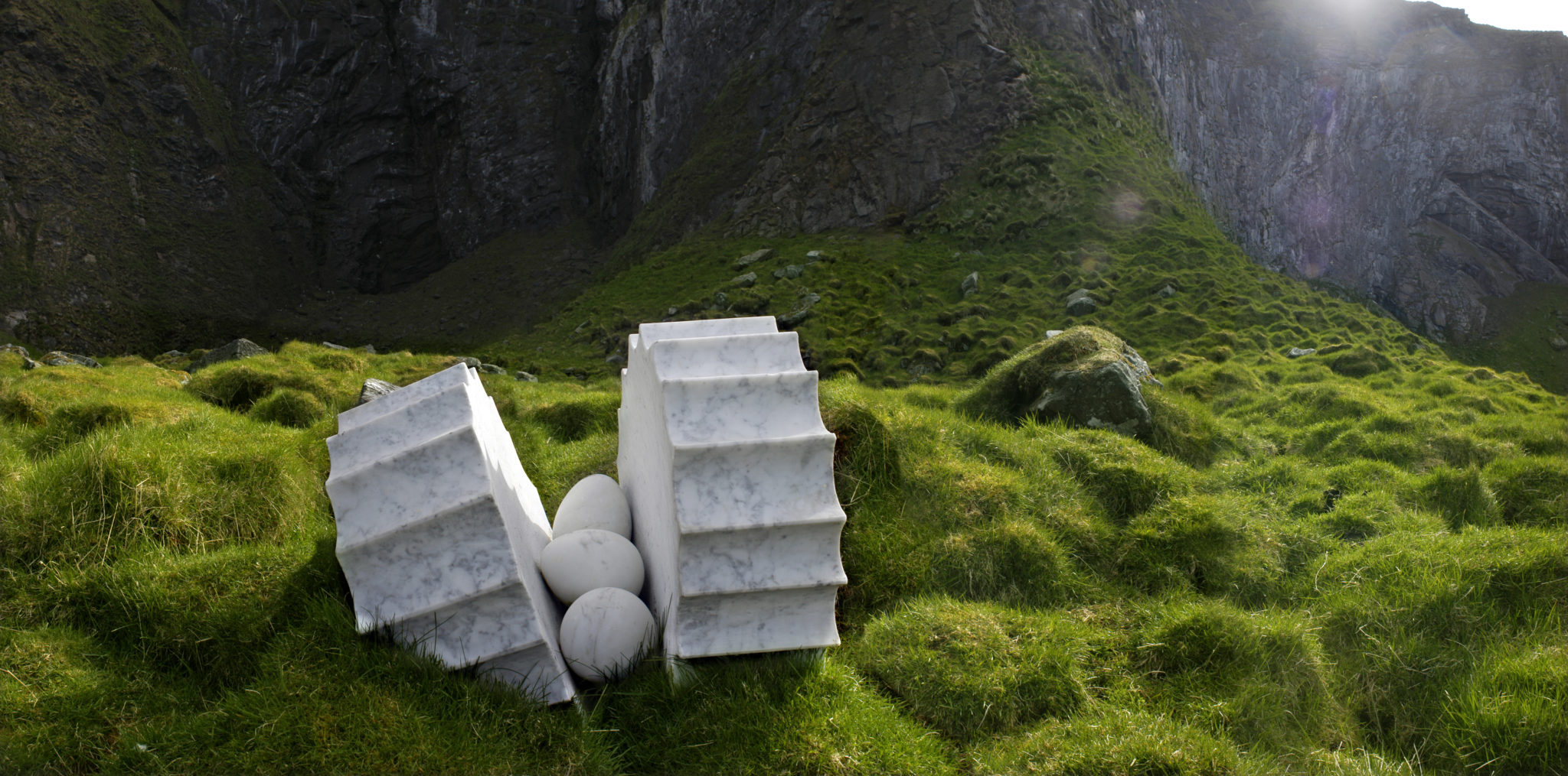 Artscapes Nordland, Il Nido (Reiret) at Røst. Artist: Luciano Fabro, Photo: Ernst Furuhatt / nordnorge.prod.dekodes.no