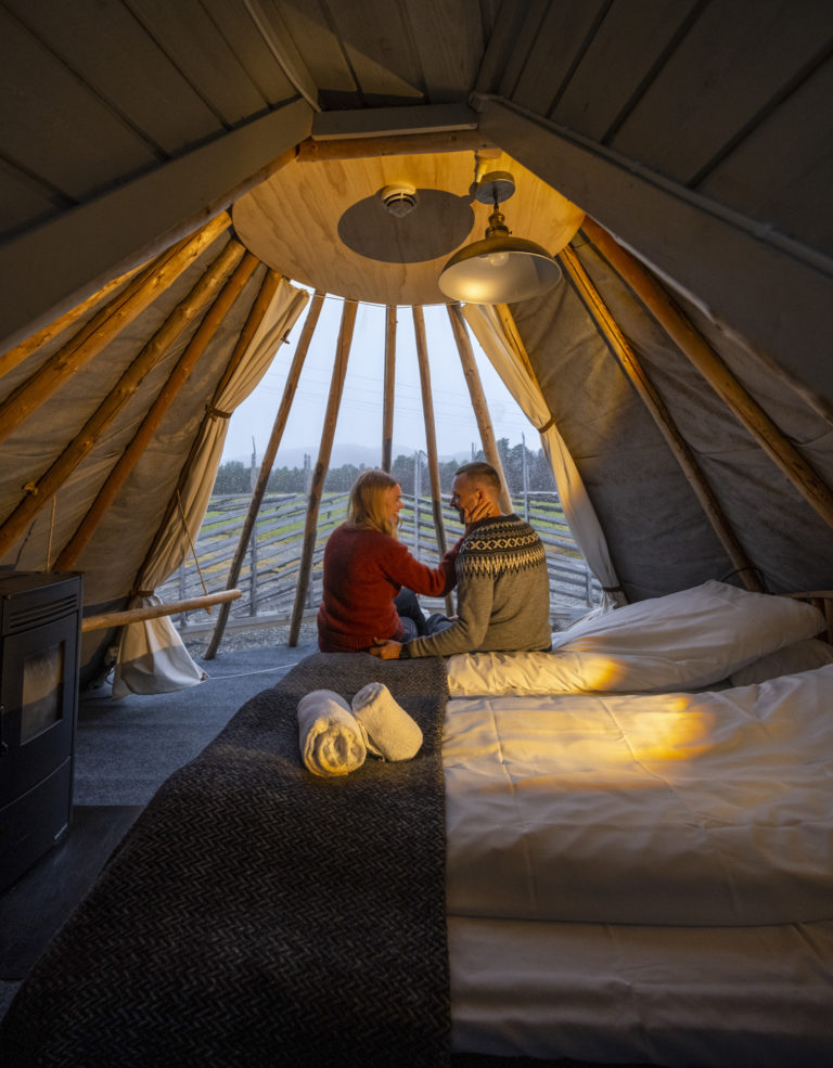 Glamping in Alta. Foto: Rune Dahl / nordnorge.prod.dekodes.no