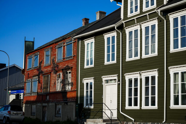 Old houses in Vardø. The city was bombed repeatedly in 1944, but quite a few old houses are preserved © Katelin Pell