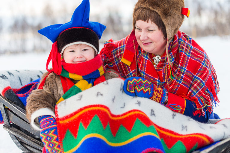 Sami family at Siida. Photo: Ørjan Bertelsen / nordnorge.prod.dekodes.no