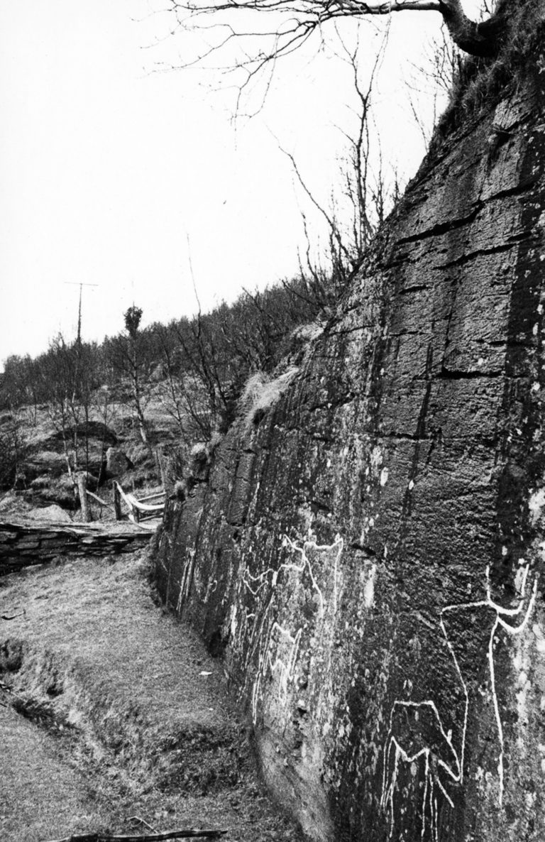 The rock carvings at Skavberg © Knut Dyvik, 1959 / fotoarkiv@perspektivet.no